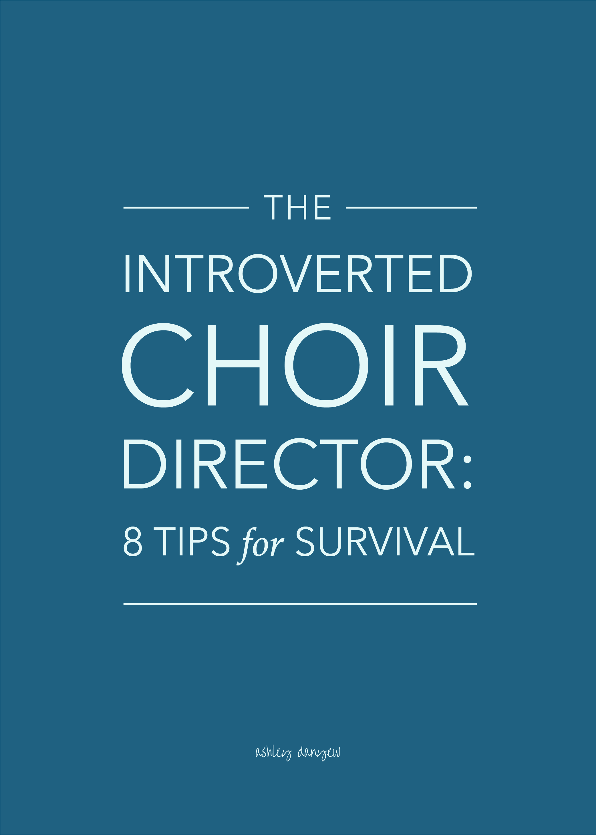 The Introverted Choir Director: 8 Tips for Survival