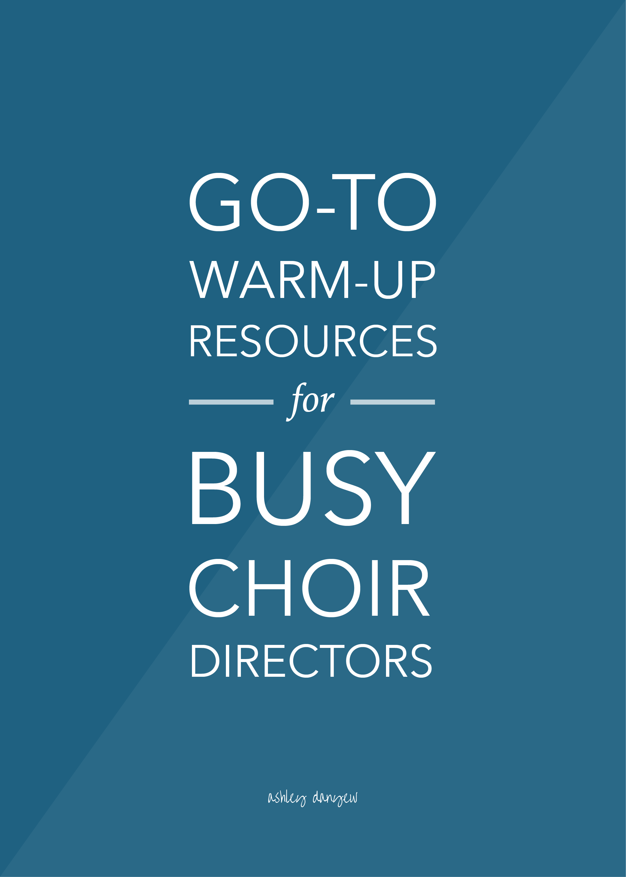 Go-To Warm-Up Resources for Busy Choir Directors