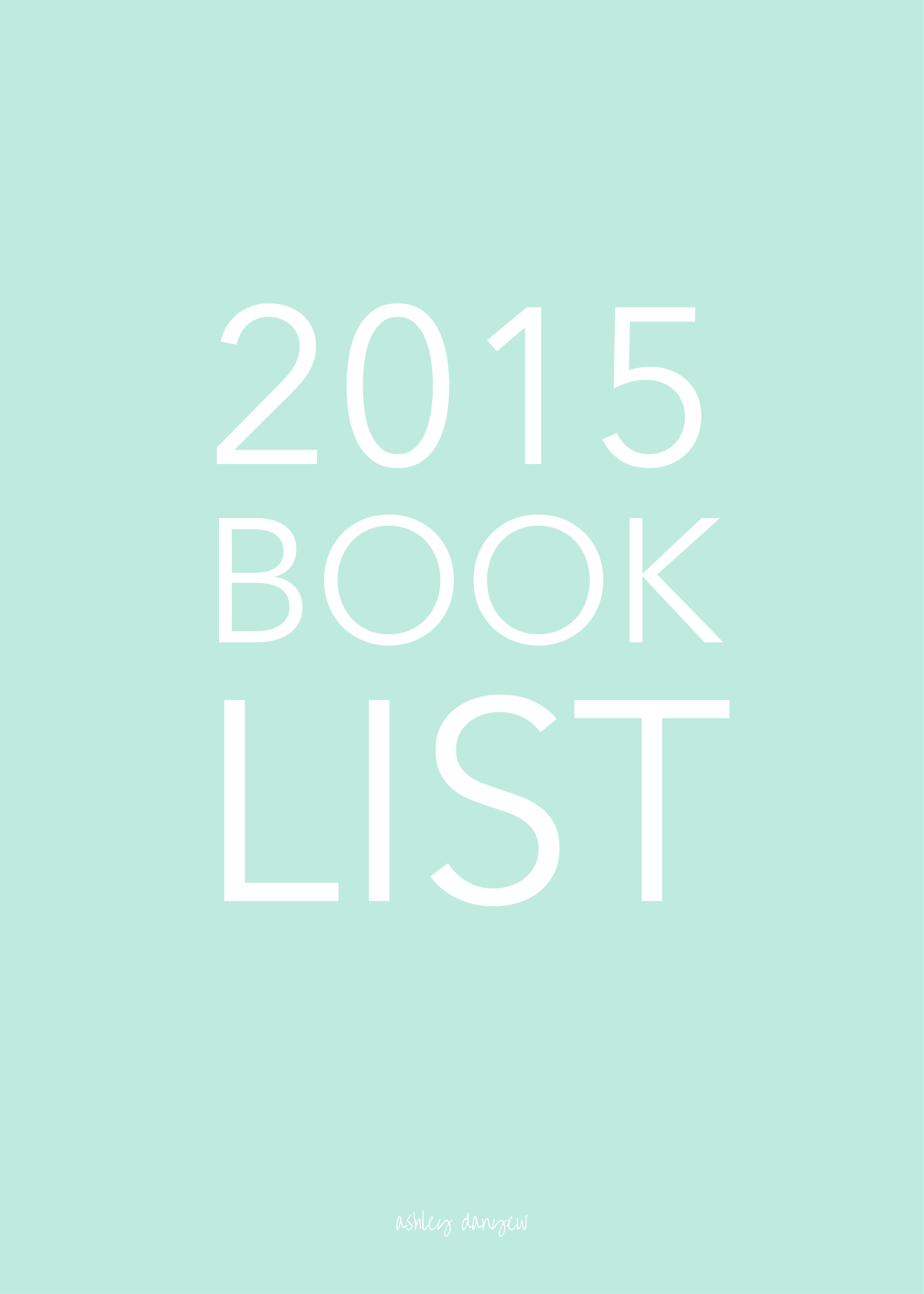 2015 Book List