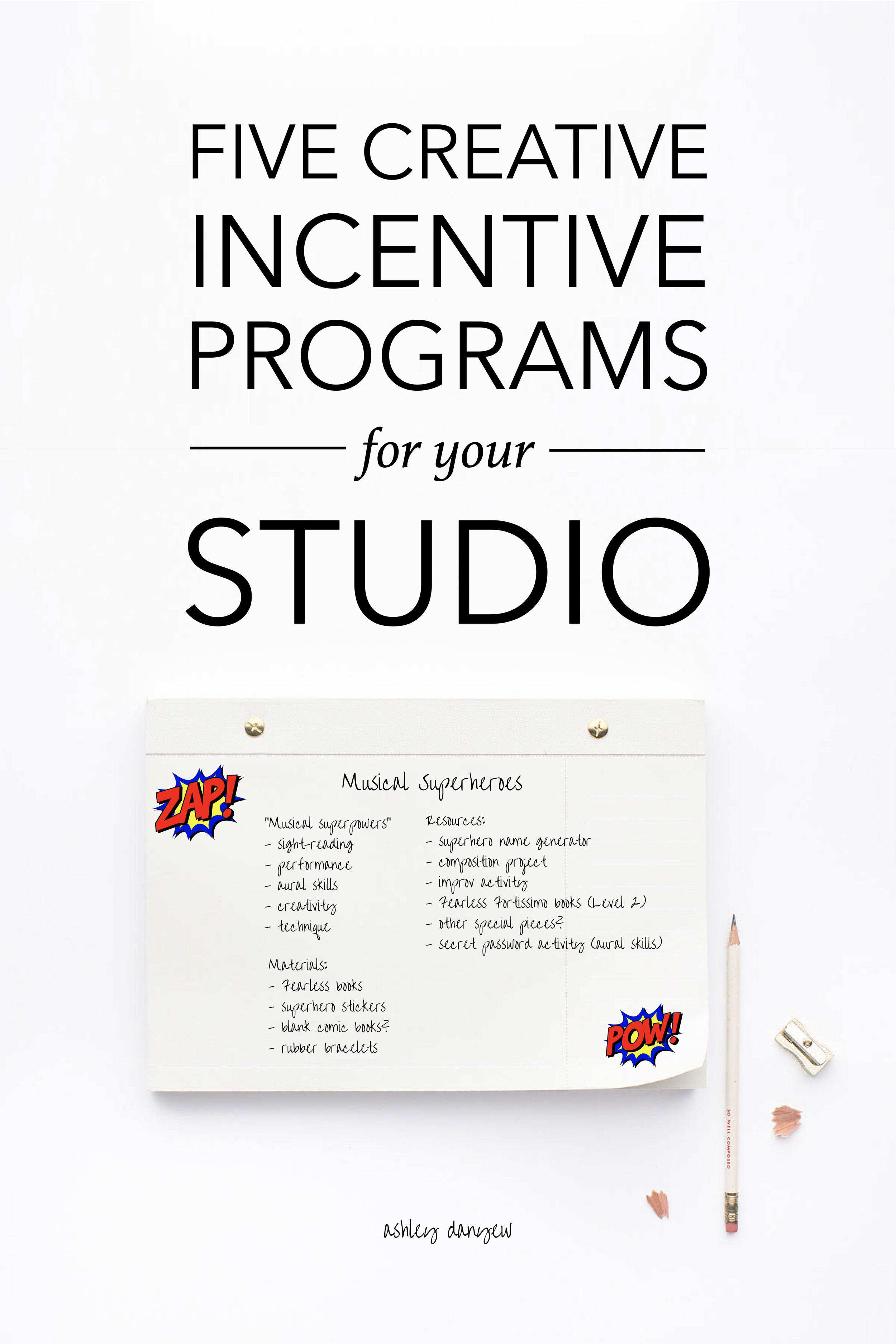 Five Creative Incentive Programs for Your Studio