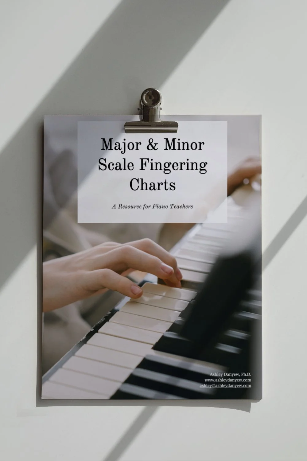 Major and Minor Scale Fingering Charts