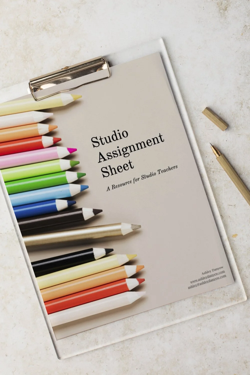 Music Studio Assignment Sheet