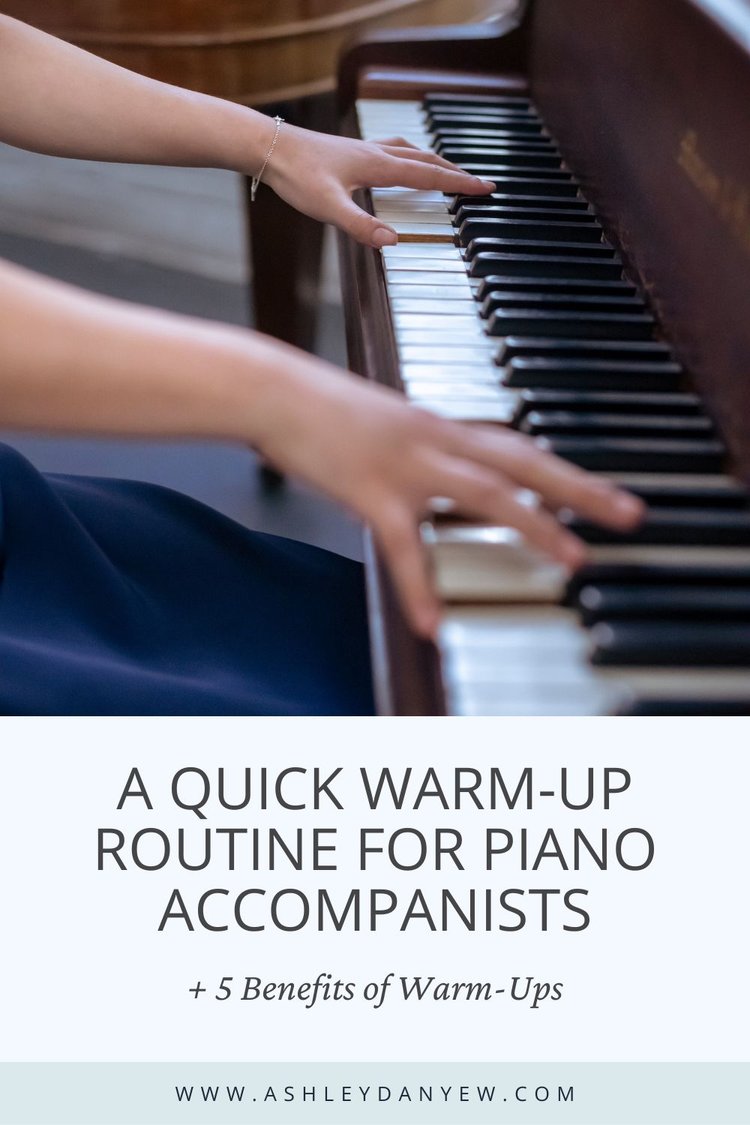 Vatio Mar Incierto A Quick Warm-Up Routine for Piano Accompanists | Ashley Danyew