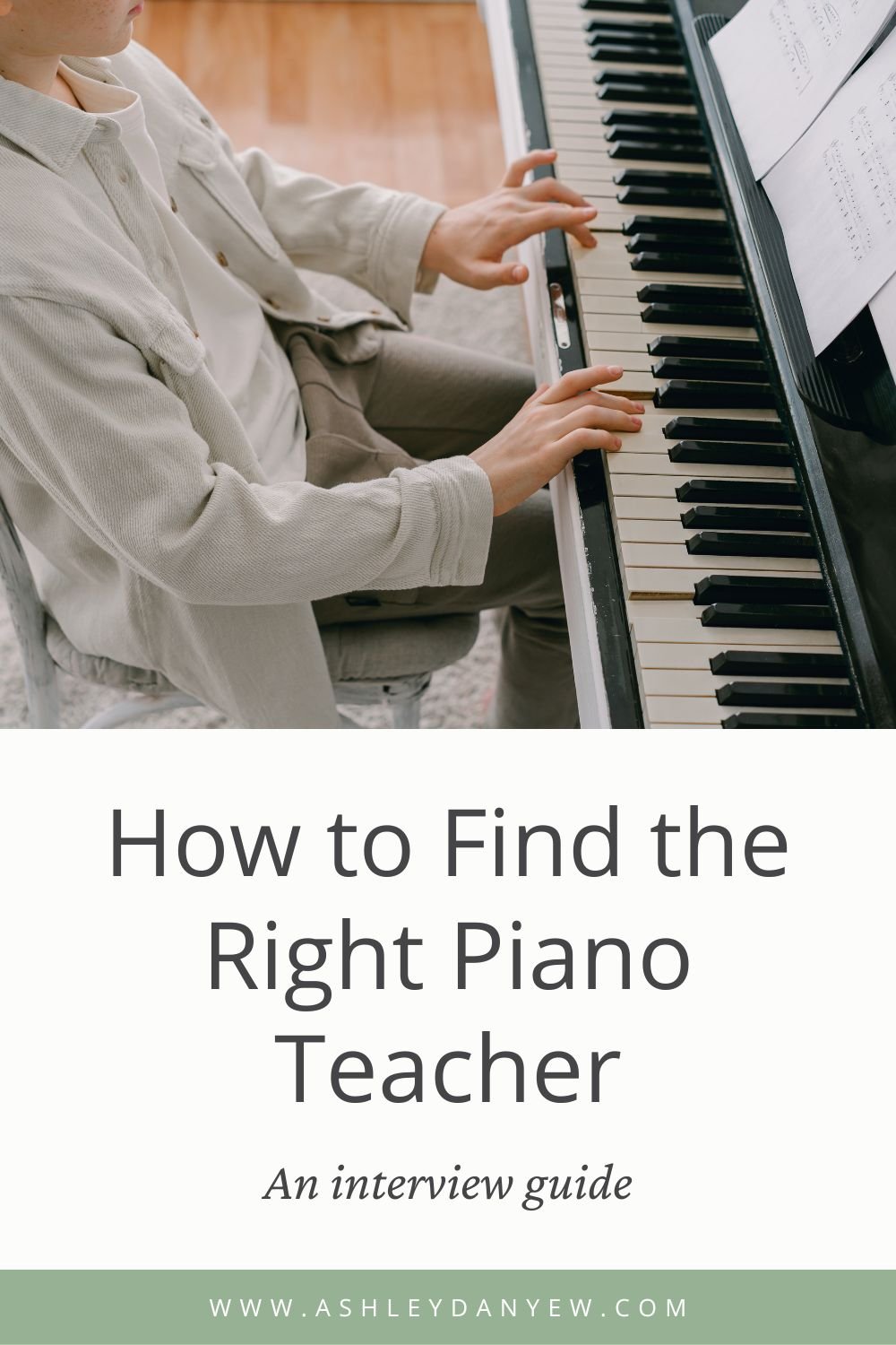 How to Find the Right Piano Teacher