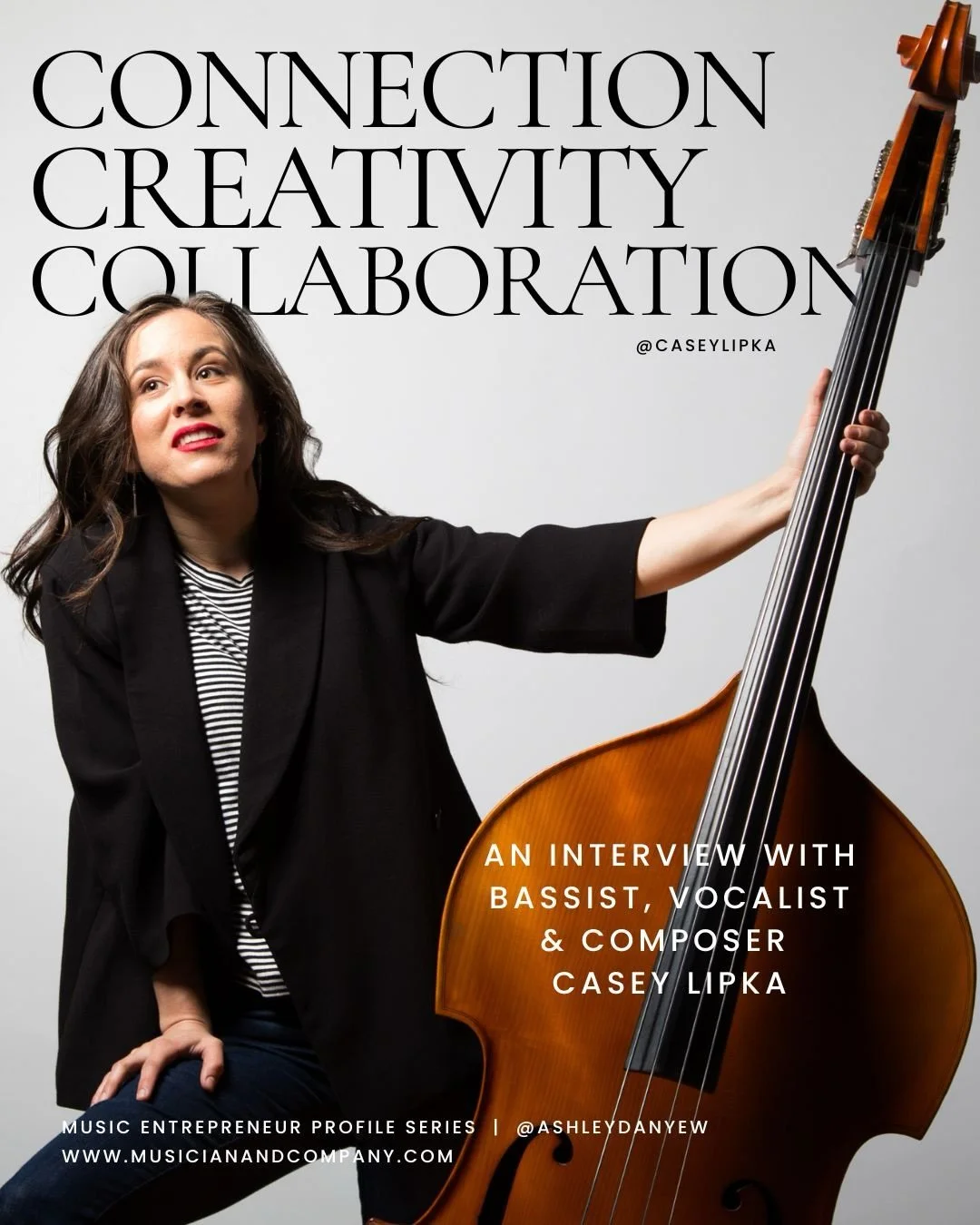 Meet @caseylipka: Bassist, vocalist, and composer based in Los Angeles.

She&rsquo;s founded her own jazz/folk band, toured with CAKE, written for ballet, and fronted a Motown orchestra. In one way or another, she&rsquo;s always been creating.

In th