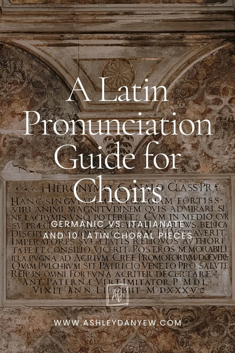 A Latin Pronunciation Guide for Choirs