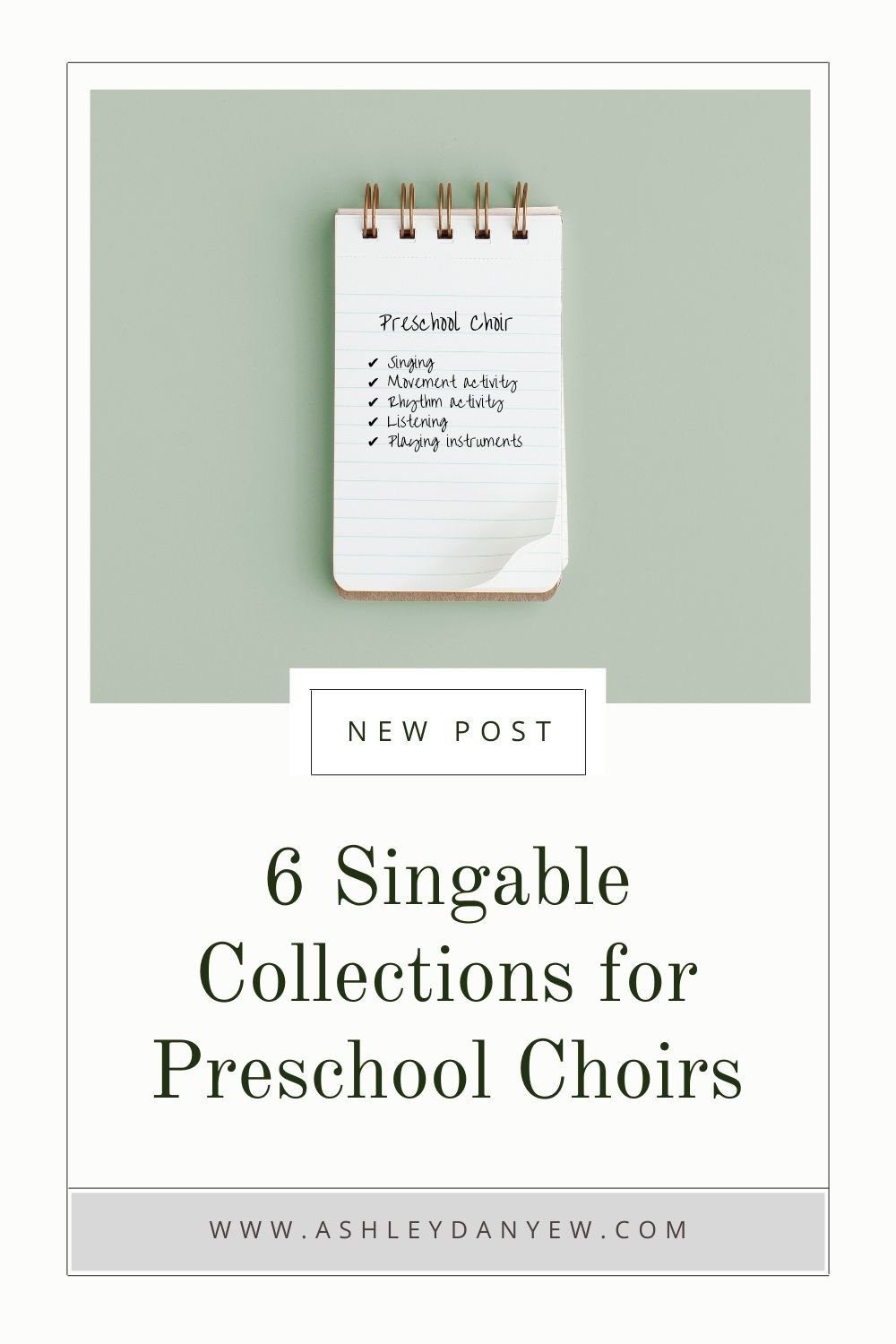 6 Singable Collections for Preschool Choirs