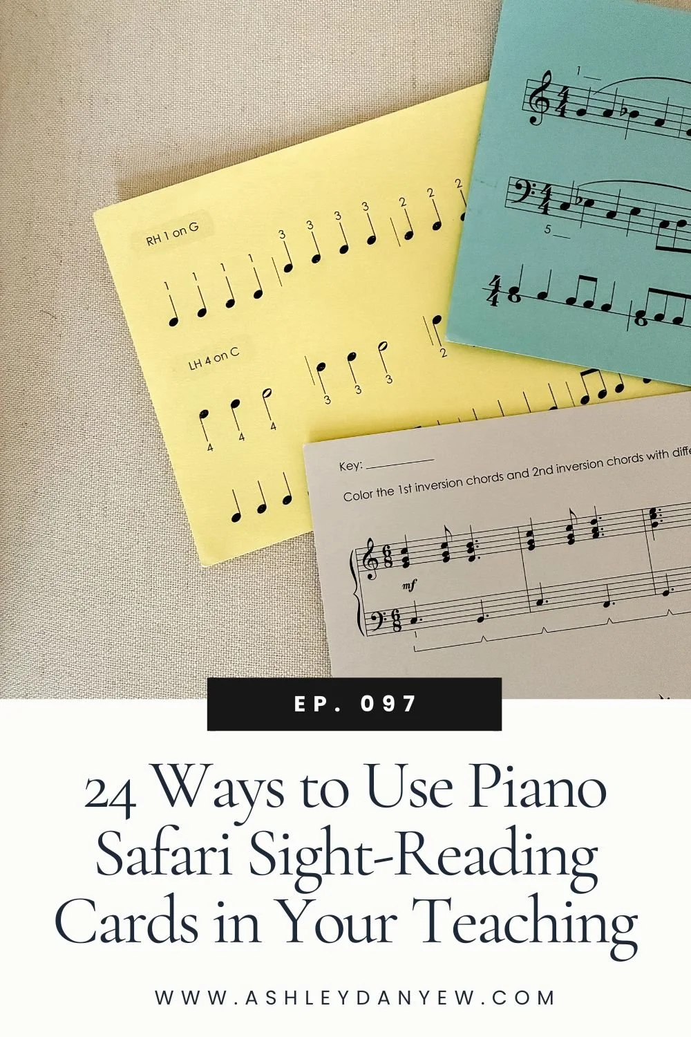 097 - 24 Ways to Use Piano Safari Sight-Reading Cards in Your Teaching