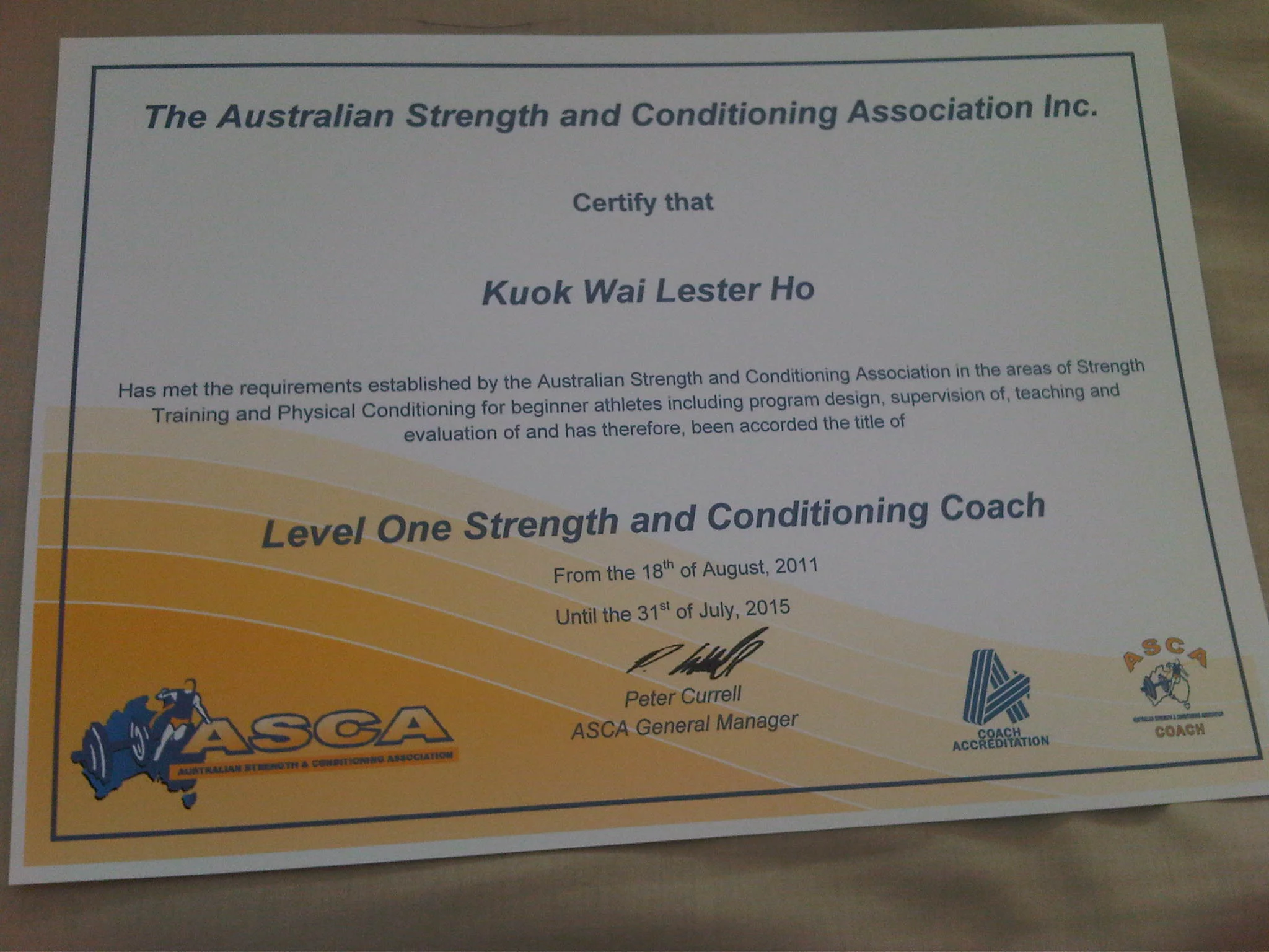 Officially Level 1 Strength & Conditioning!