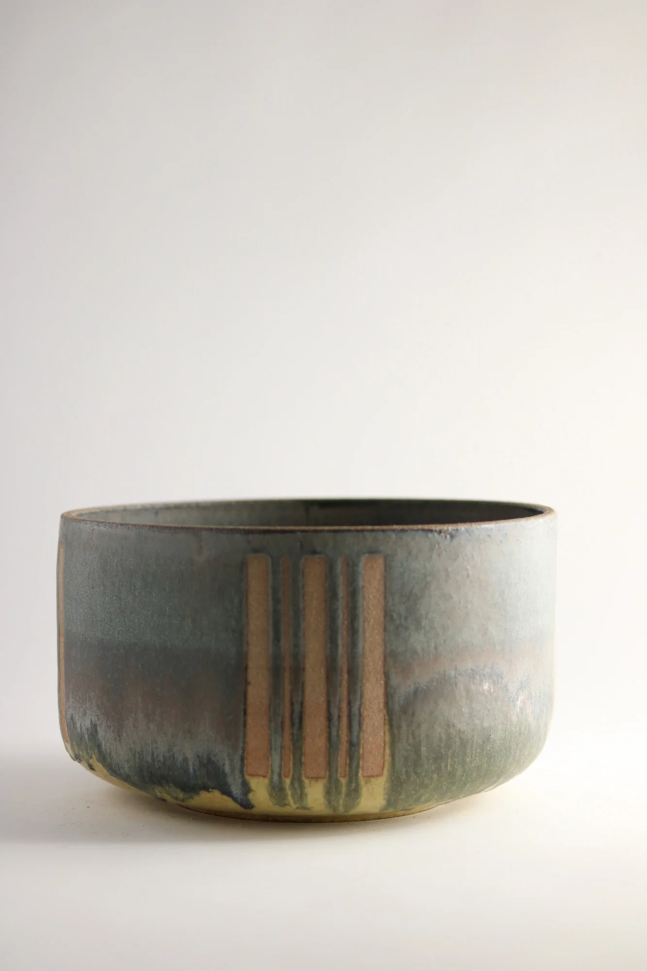 Yellow foot planter bowl