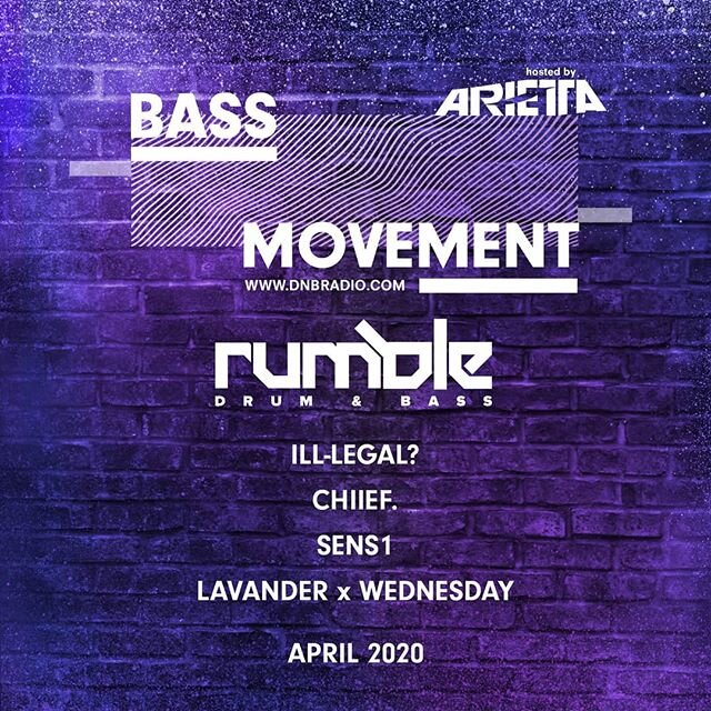 First up for BASS Movement's crew takeover's is @rumblednbaz out of Phoenix, AZ! 🔥 @i11.1ega1 and @chiiefperiod bring heat to the guest mix in the first half of April! 🔊🎶