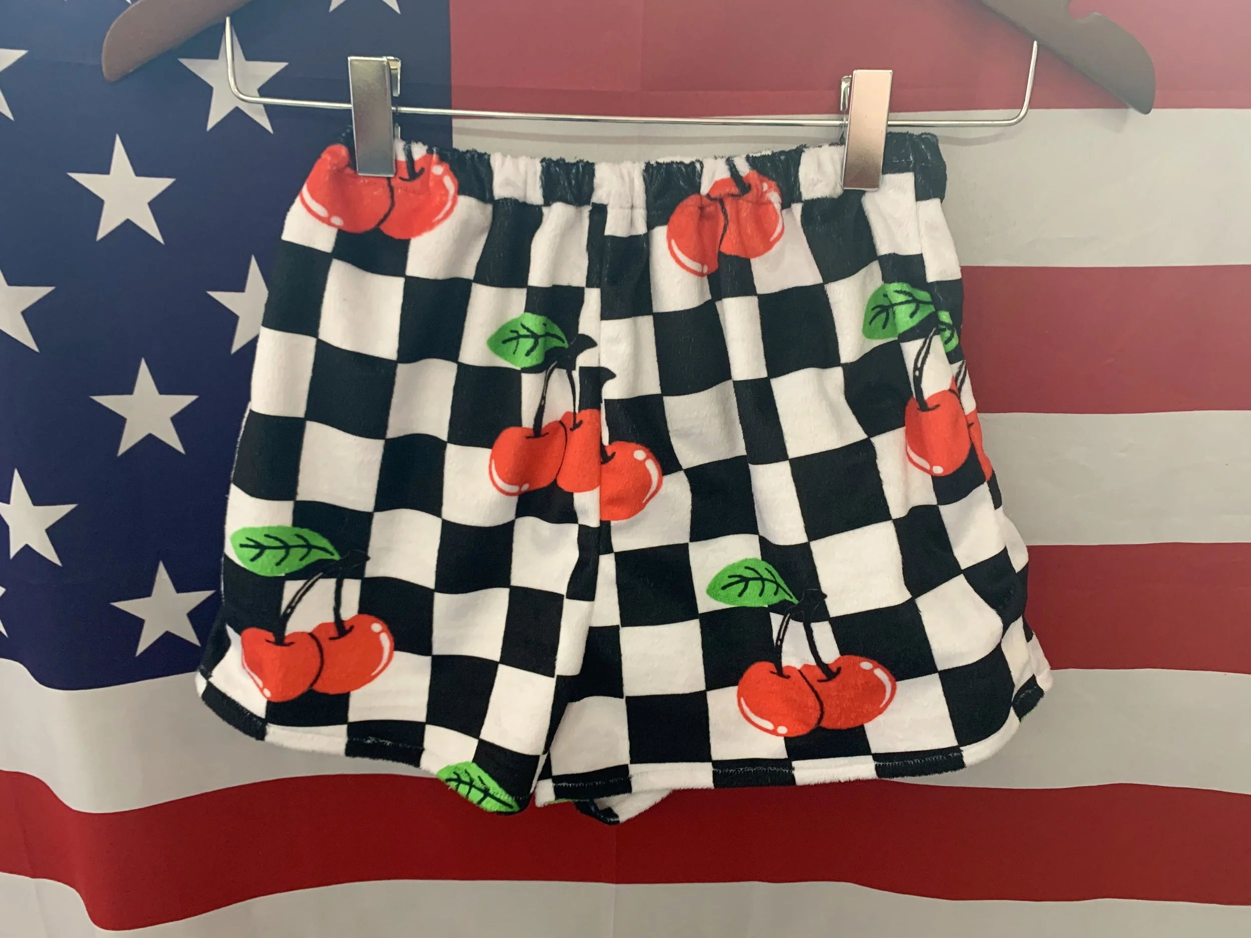 Checkered Cherry Shorts