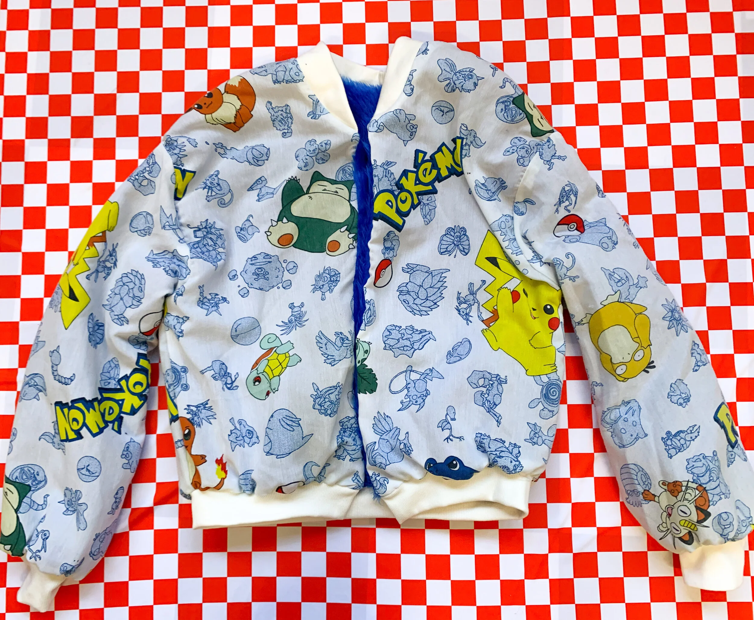 P0kemon Fur Lined Bomber Jacket 