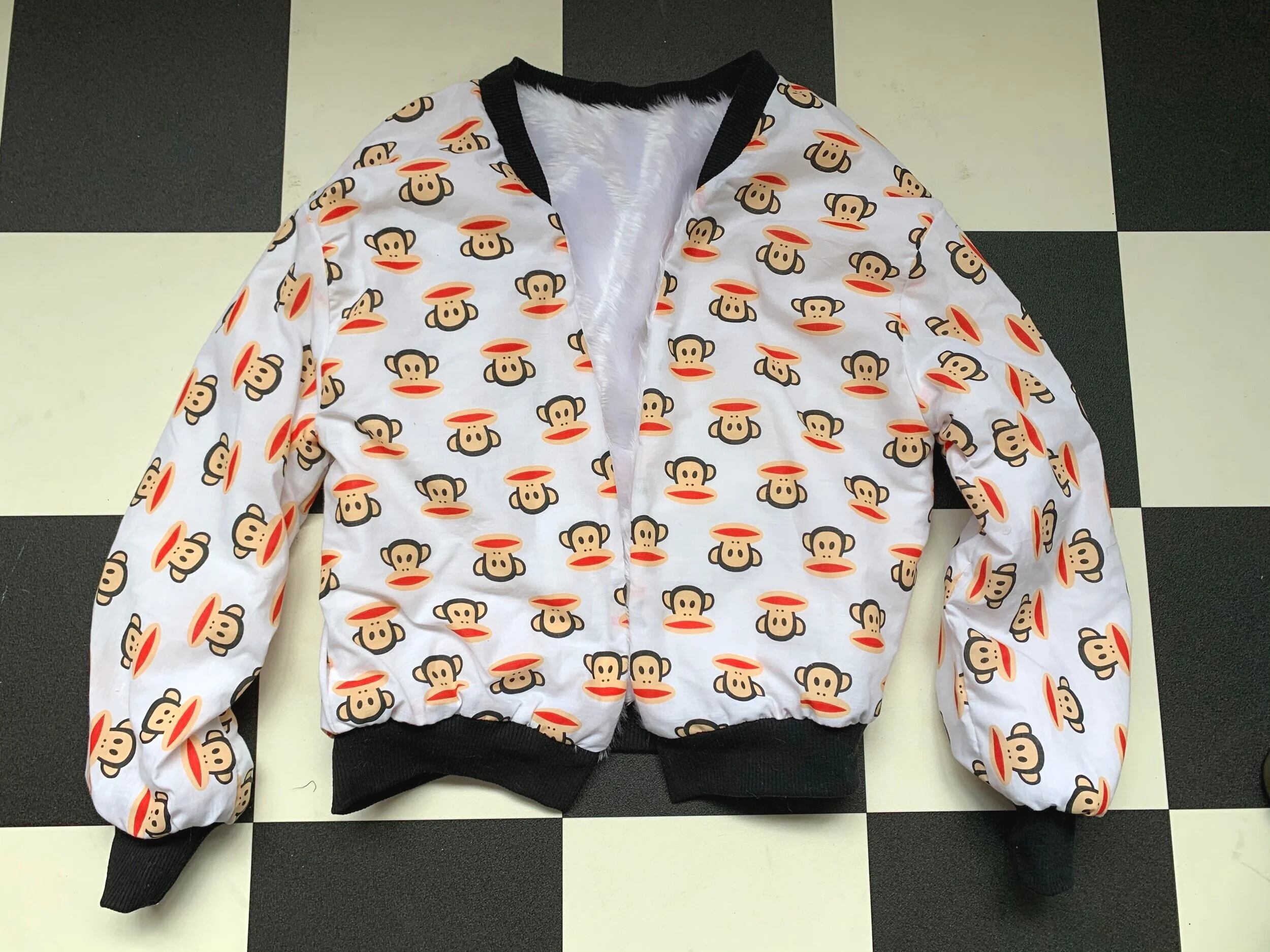 P@ulFr@nk Fur Lined Bomber Jacket
