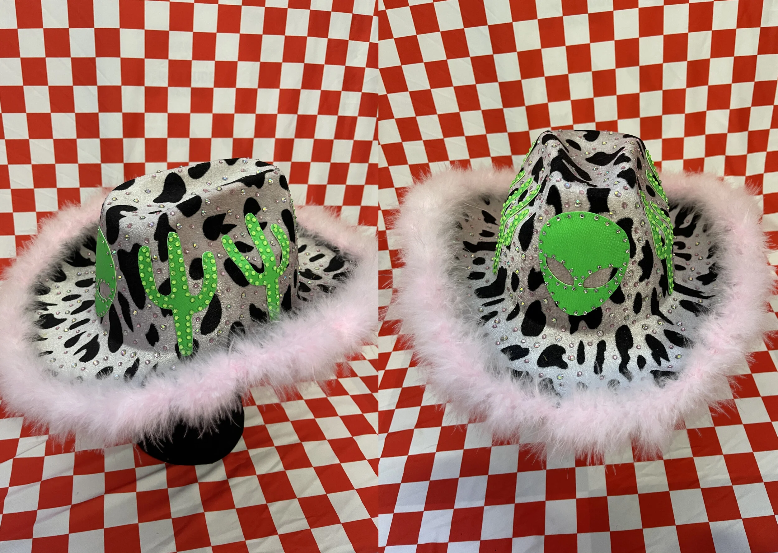 UFO Cow Rhinestone Cowboy Hat