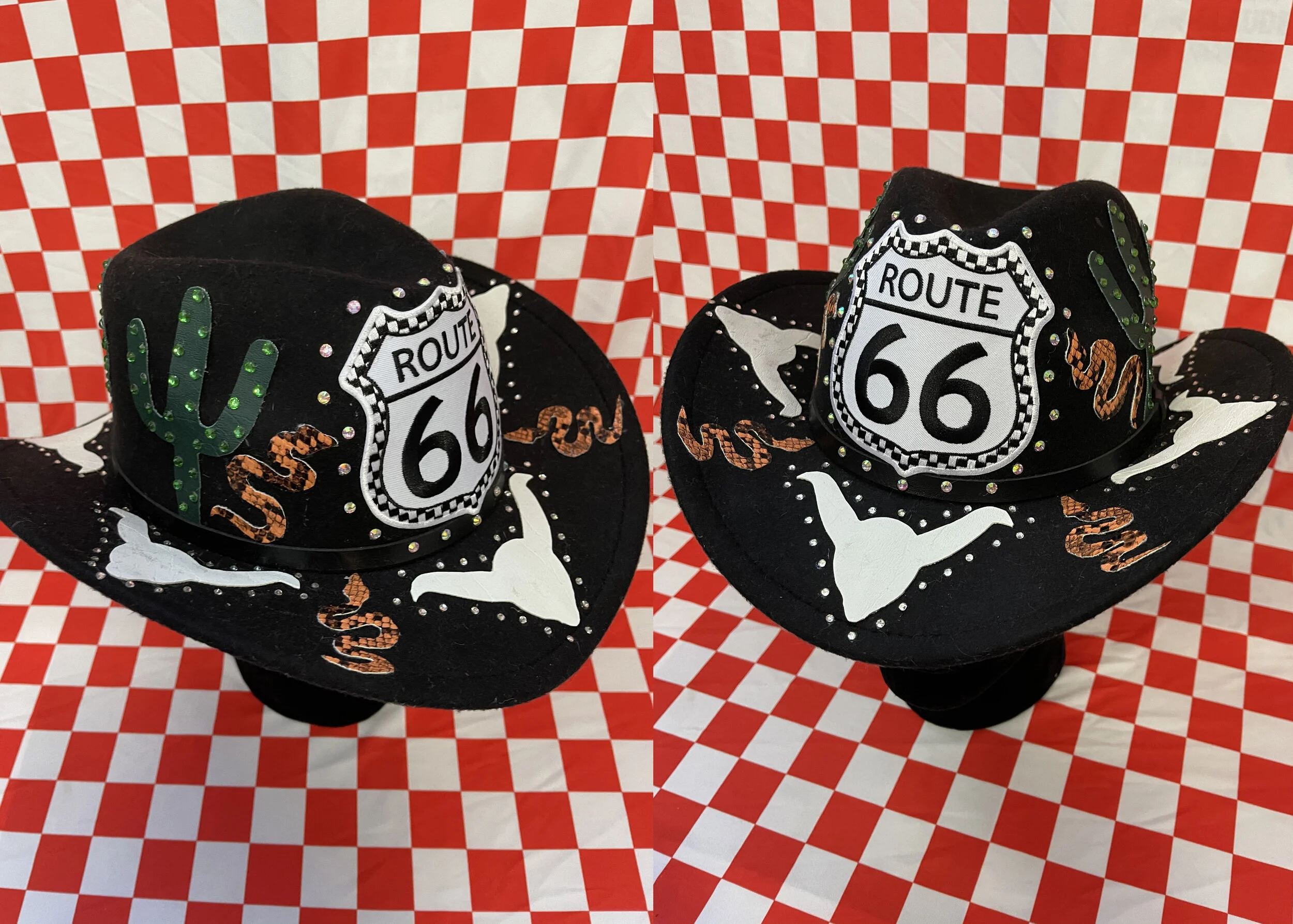Route 66 Rhinestone Cowboy Hat 
