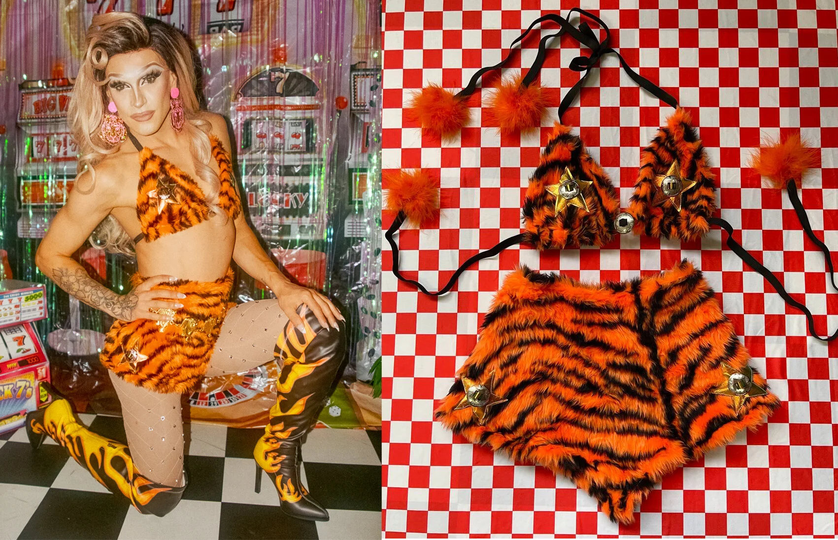 Tiger Fur Cowgirl Set