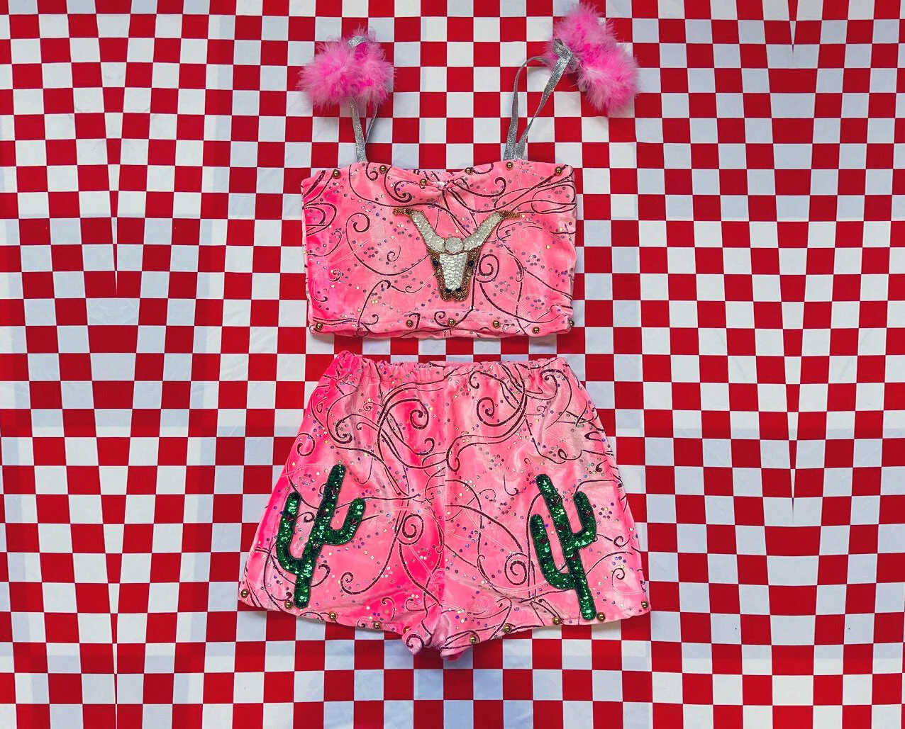Cotton Candy Cowboy Velvet Set