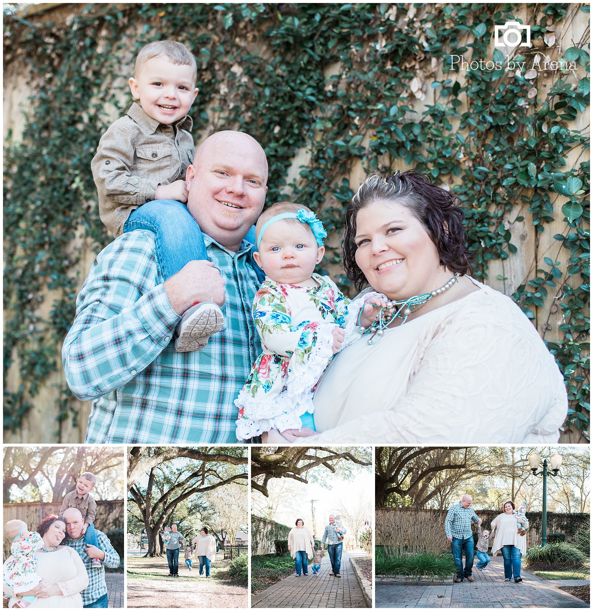 We were able to get in some family shots too. Marcus had a blast swinging from Mom and Dad!
