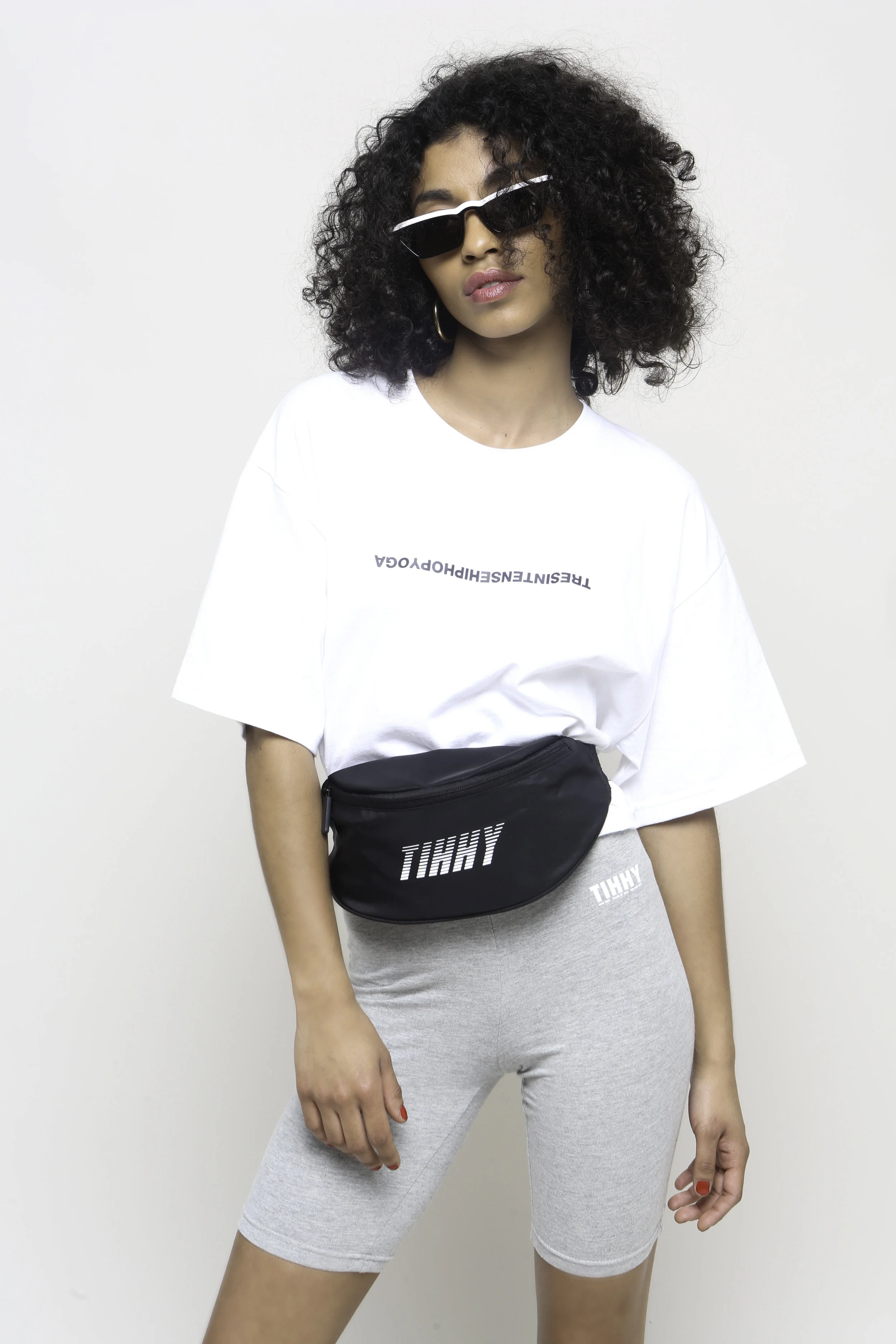 BLACK HIP BAG TIHHY
