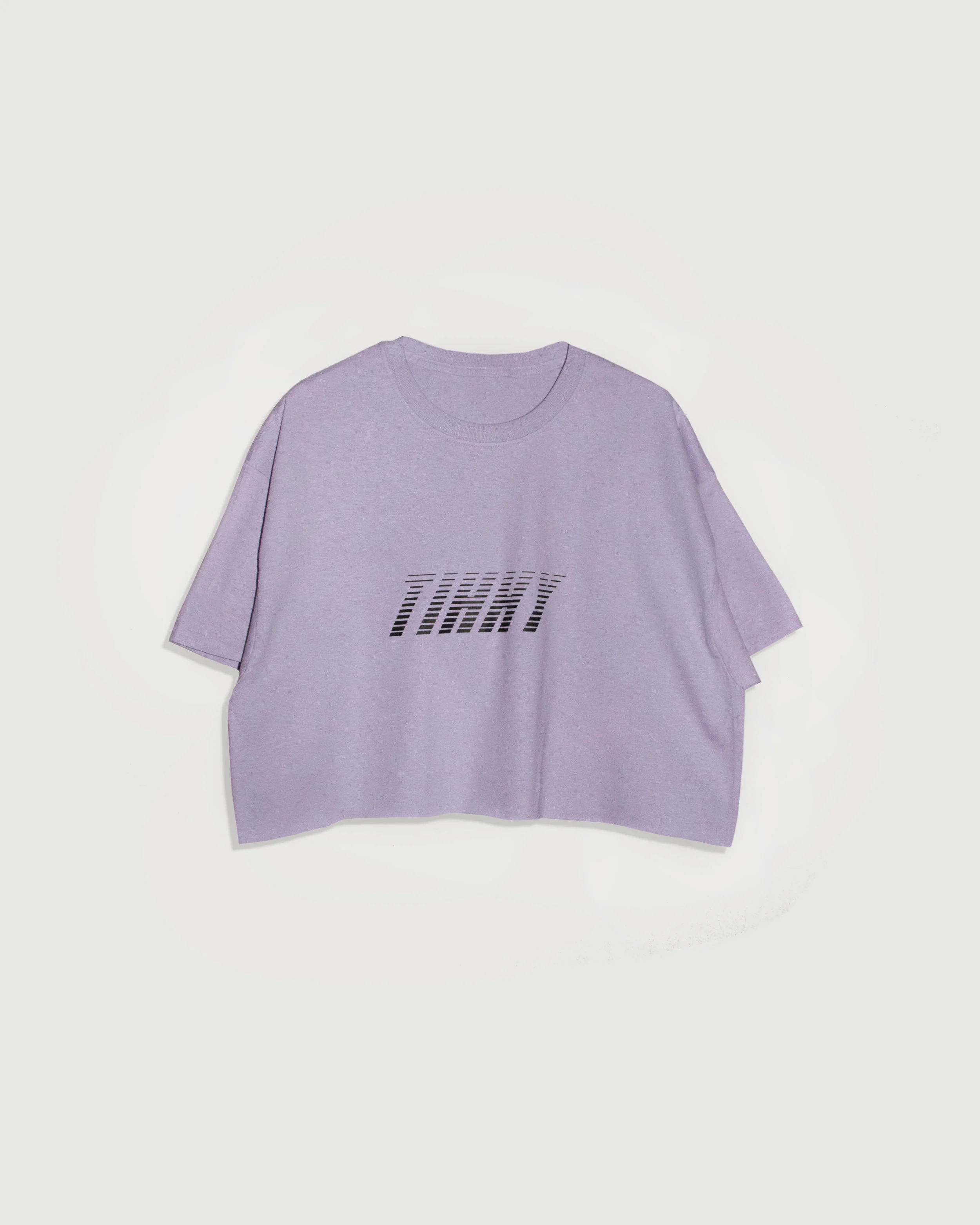 LIGHT PURPLE CROP T-SHIRT