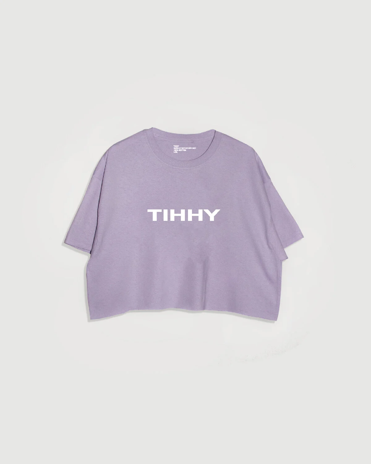 LIGHT PURPLE CROP T-SHIRT