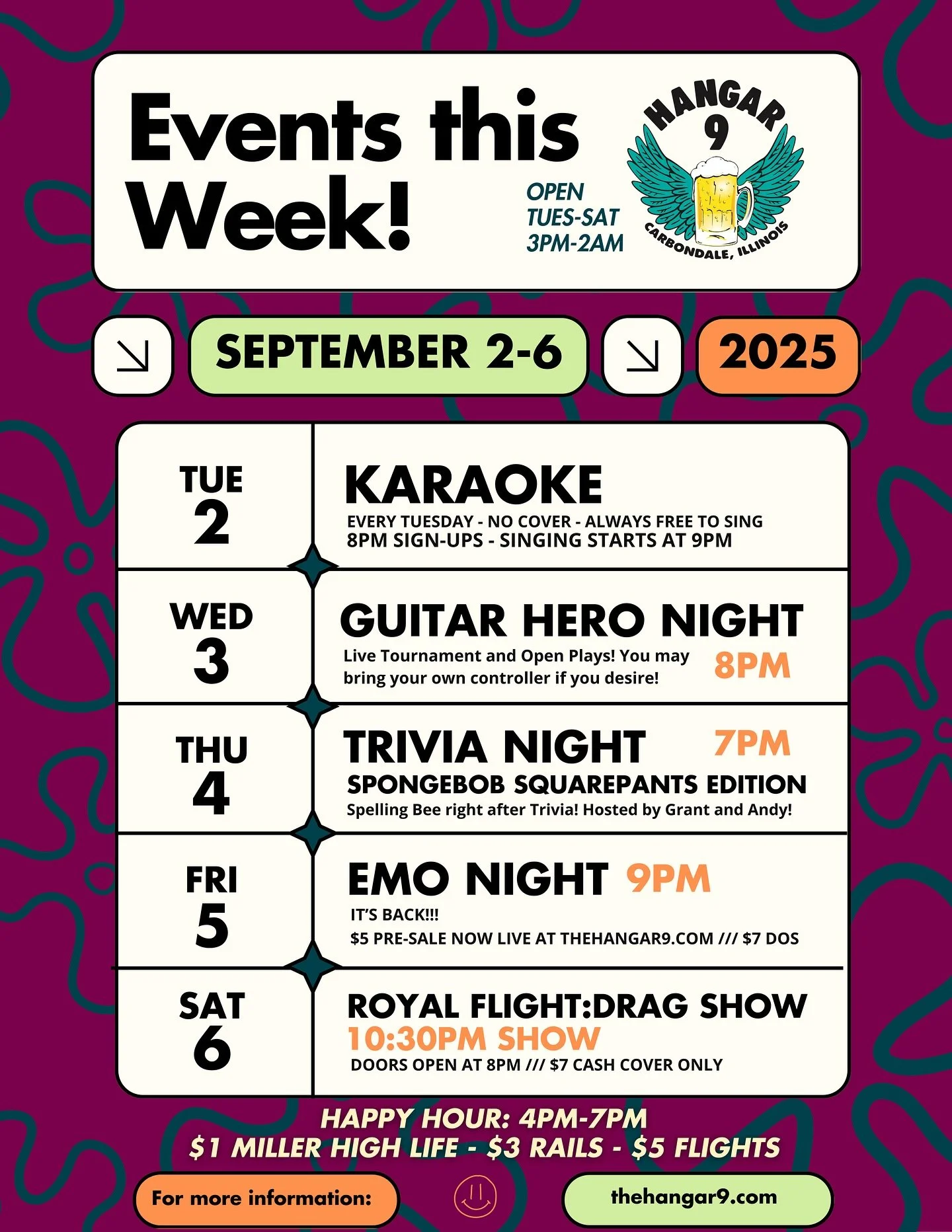 ✨ Hope everyone’s enjoying a well-deserved Labor Day rest after all the weekend fun! ✨ We can’t wait to welcome you back this week — whether you’re here to relax, let loose, or just enjoy a show we got you :)
🎶 Here’s
