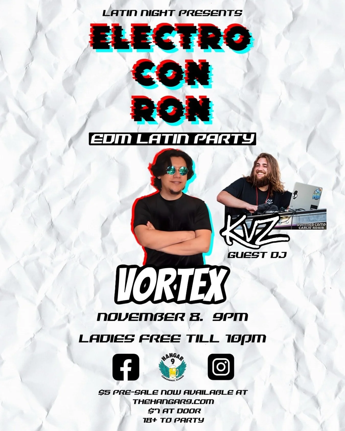 NOVEMBER LATIN NIGHT ⚠️ THEME ALERT!!!⚡️ ELECTRO CON RON — the LATIN NIGHT EDM party you didn’t know you needed. 💃
Get ready for a mix of reggaetón, Latin beats, and electronic energy all night long. LATIN NIGHT just with a little