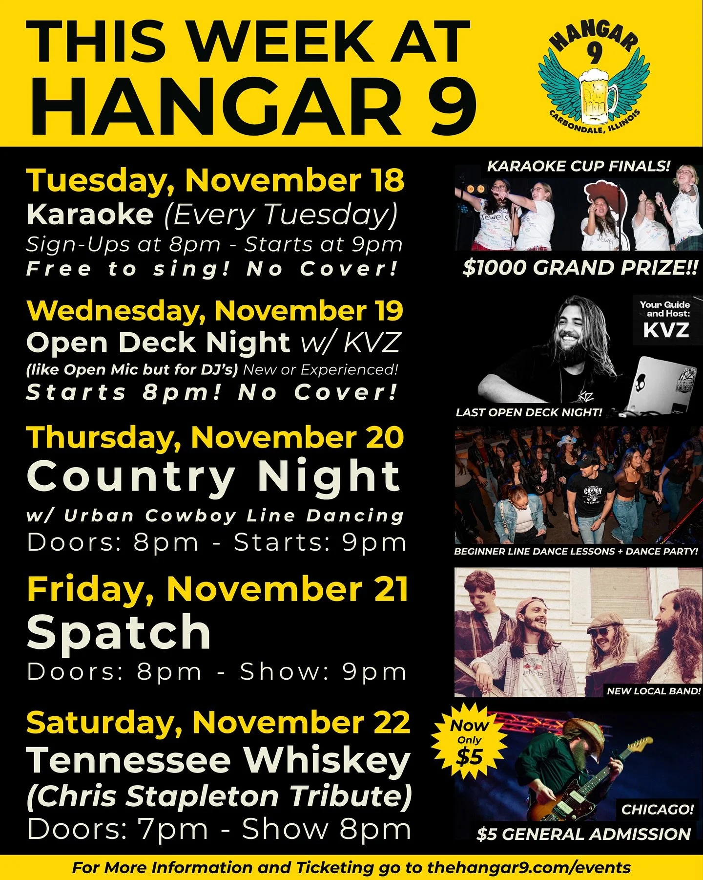 Don&rsquo;t mind us, just posting our schedule for this week!! It&rsquo;s pretty sweet 🥰 as always we got so many fun events lined up for ya! Have a goodnight 🌙 and see u soon!

We&rsquo;ve got a full lineup of karaoke, dance nights, DJs, local mus