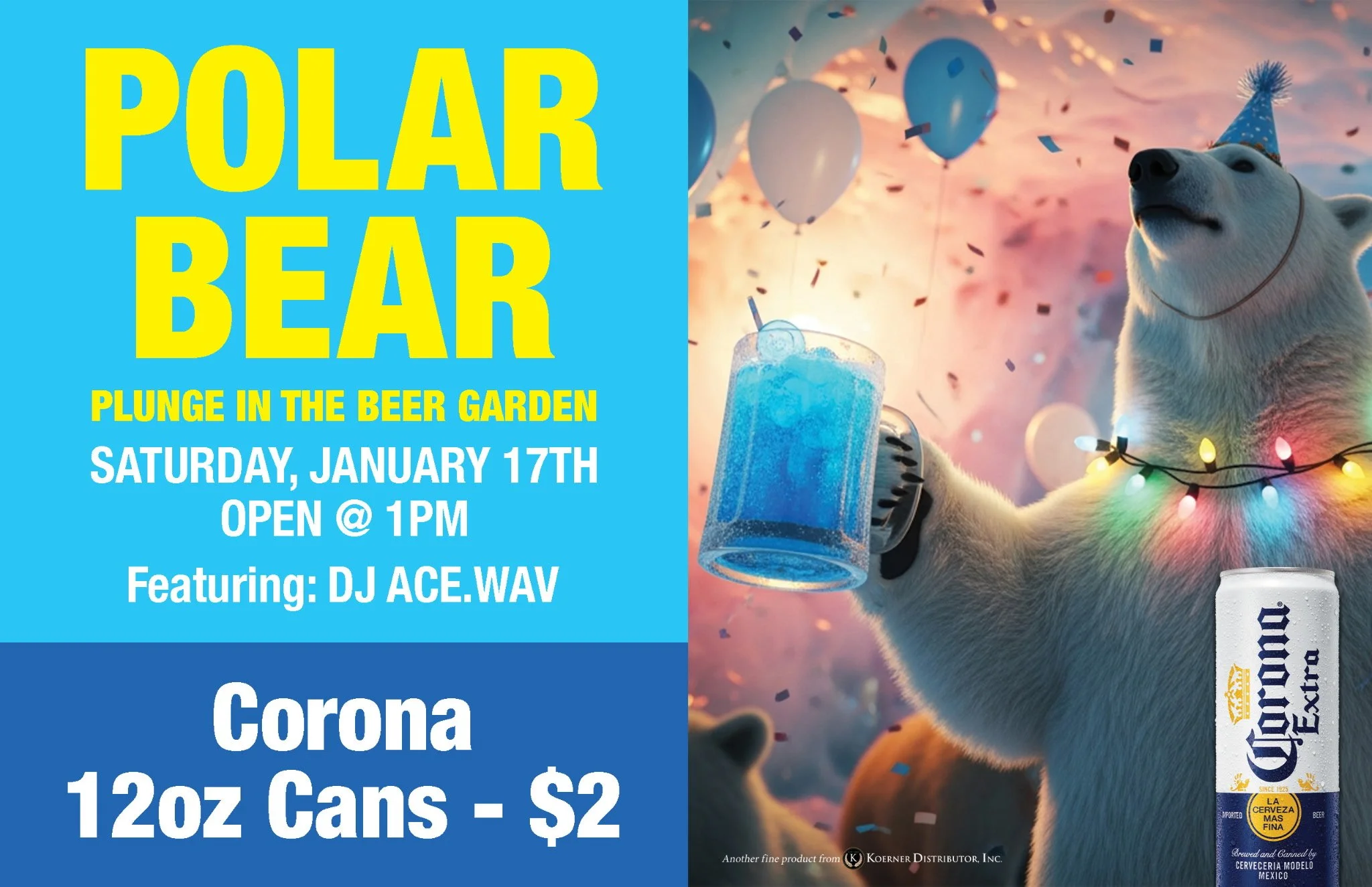 POLAR BEAR PLUNGE IN THE BEER GARDEN - FREE!