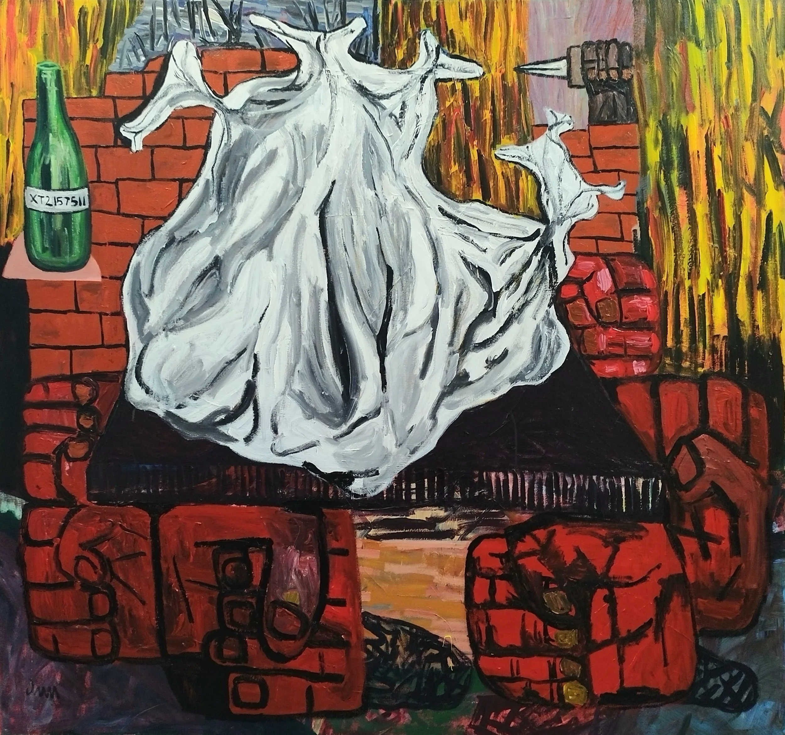 OLD SPORT 4 Acrylic on canvas. 160 x 170 cm. 2023