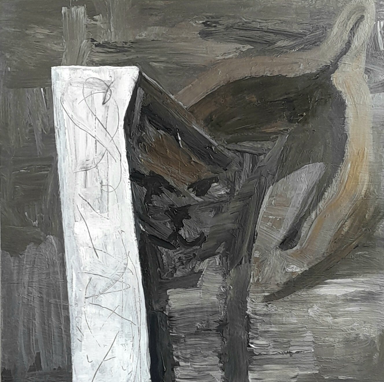 SLIVRR Acrylic on panel. 60 x 60 cm. 2025