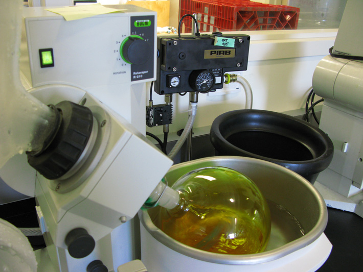 Each rotovap is powered by a high efficiency, low maintenance PIAB air aspirator with a vacustat vacuum regulator