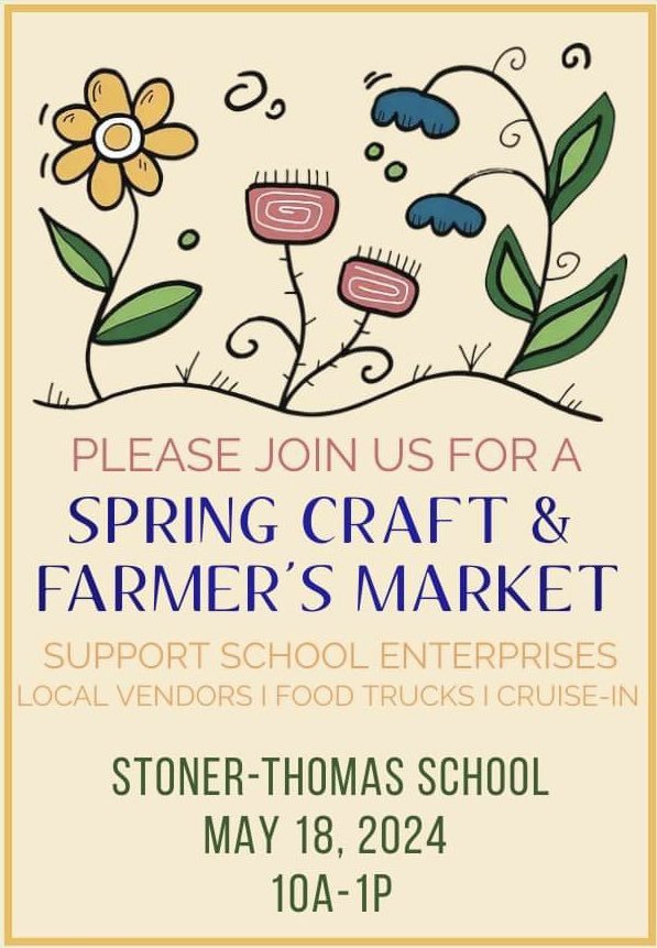 Join in for a Spring Craft and Farmers Market at Stoner-Thomas School on May 18th at 10:00AM to 1:00PM. There will be local vendors, food trucks, cruise-in and so much more! 
.
.
.
#thomasville #thomasvillenctourism #thomasvillenc #bigchair #visittho