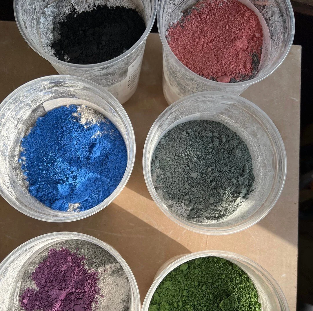 Preparing glazes for samples