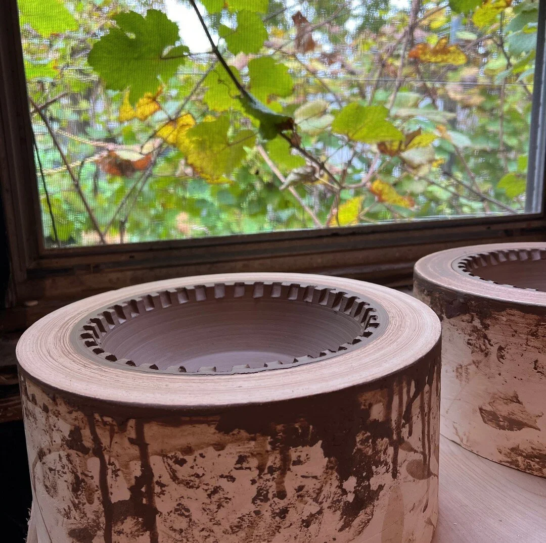 Another step in the process of some beautiful bowls