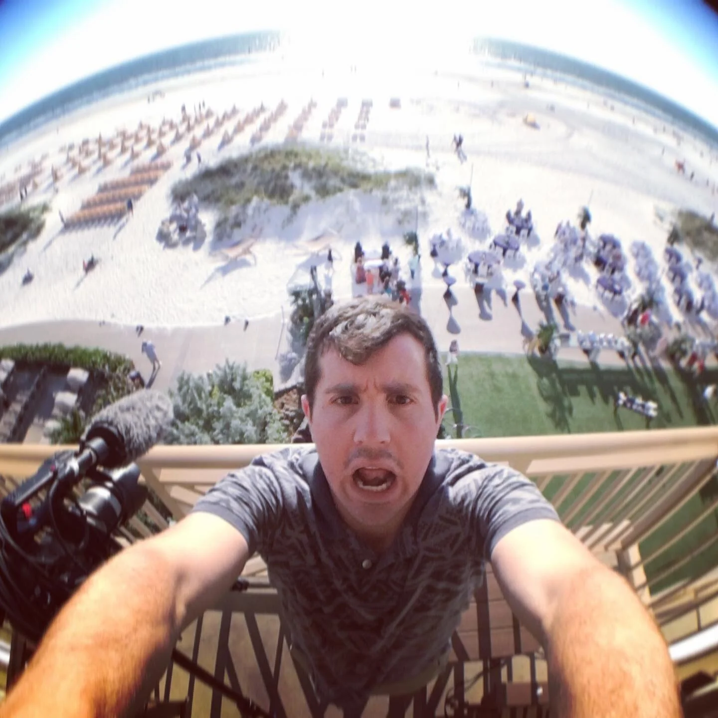 A younger me filming in Florida 

#florida #filming #videoproduction #canon #c100 #fisheye #appleiphone
