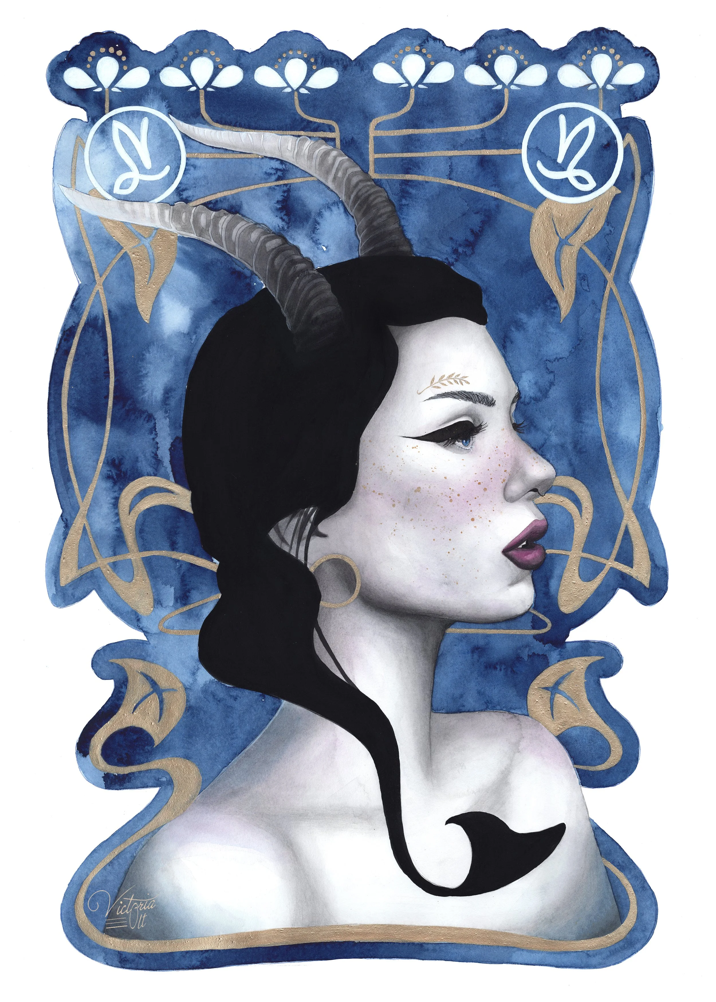 Capricorn_Victoria Olt_Watercolor on paper.jpg