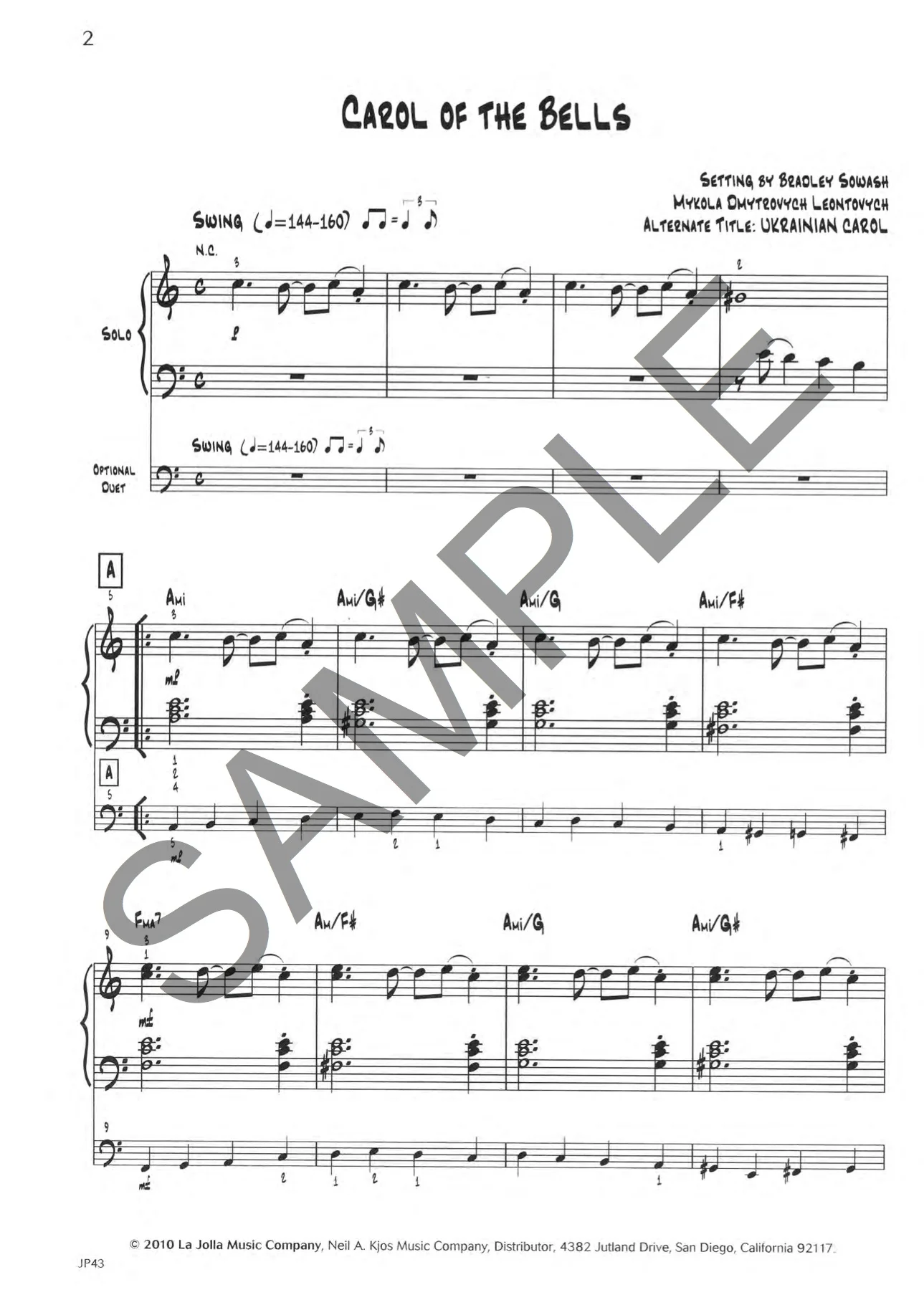 That's Jazz Christmas 2 piano sheet music sample