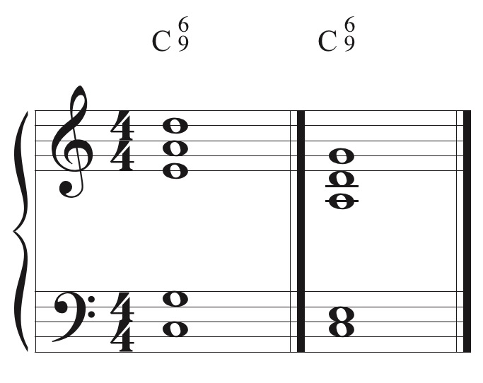 Common 6/9 voicings.