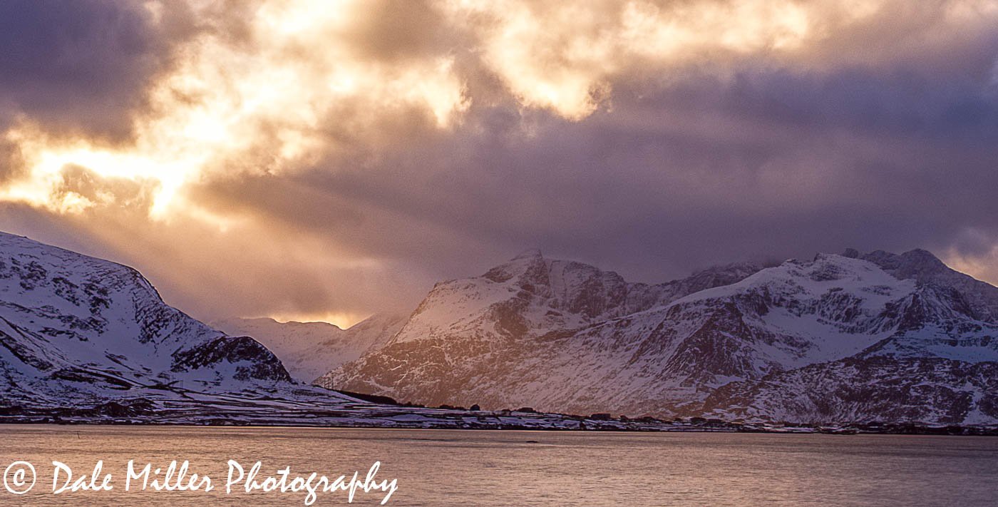 Sunset near Vikten Beach