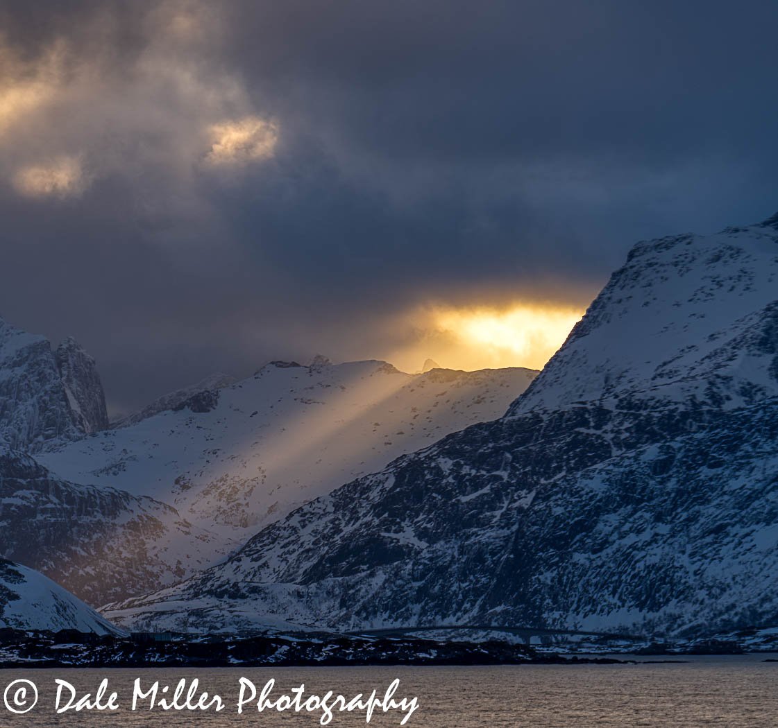 Sunset near Vikten Beach