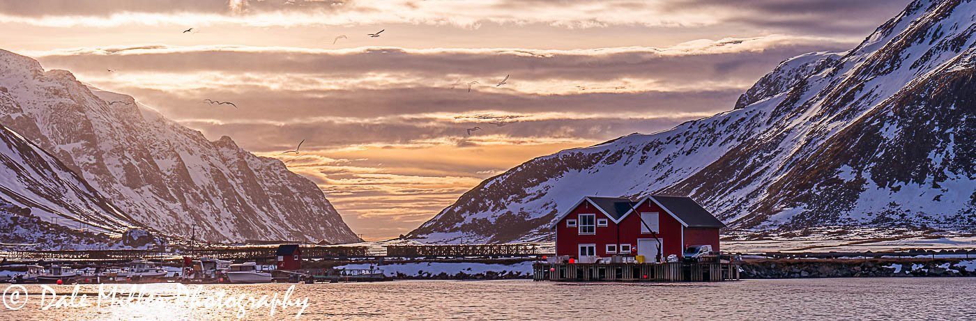 Sunset near Vareid