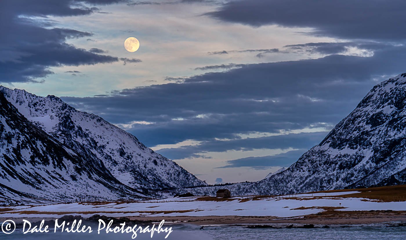 Moon Rise over Skangsanden Beach