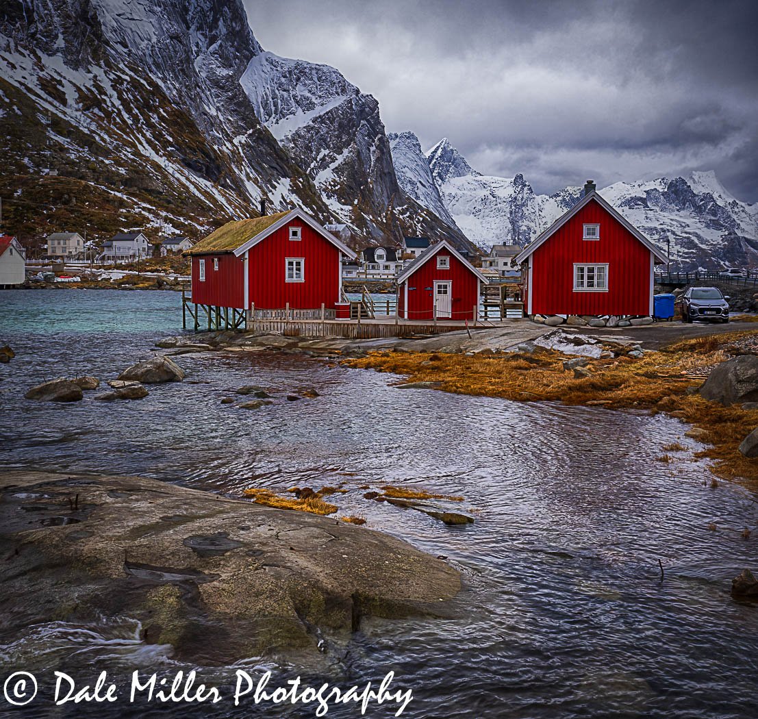 Three Red Huts