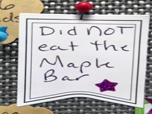 Did not eat the maple bar