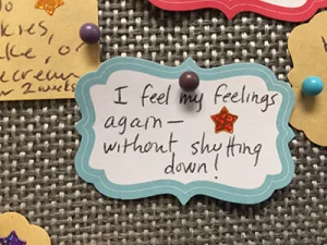 I feel my feelings again - without shutting down