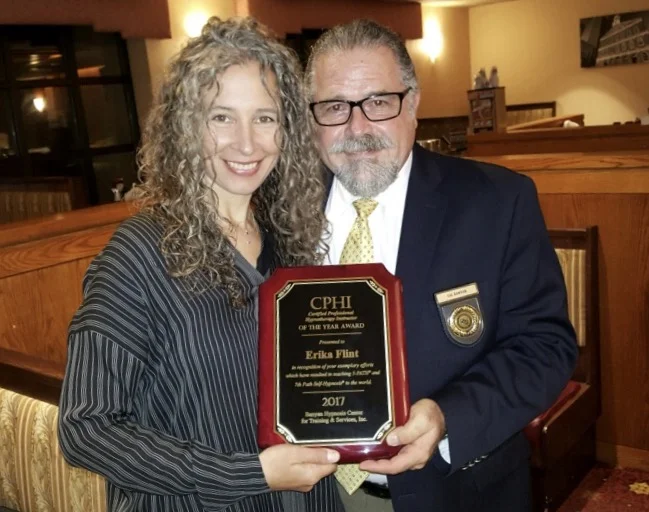 Erika Flint is Awarded the Certified Professional Hypnotherapy Instructor of the Year Award for 2017