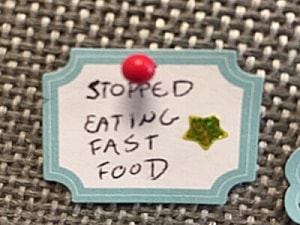 Stopped eating fast food