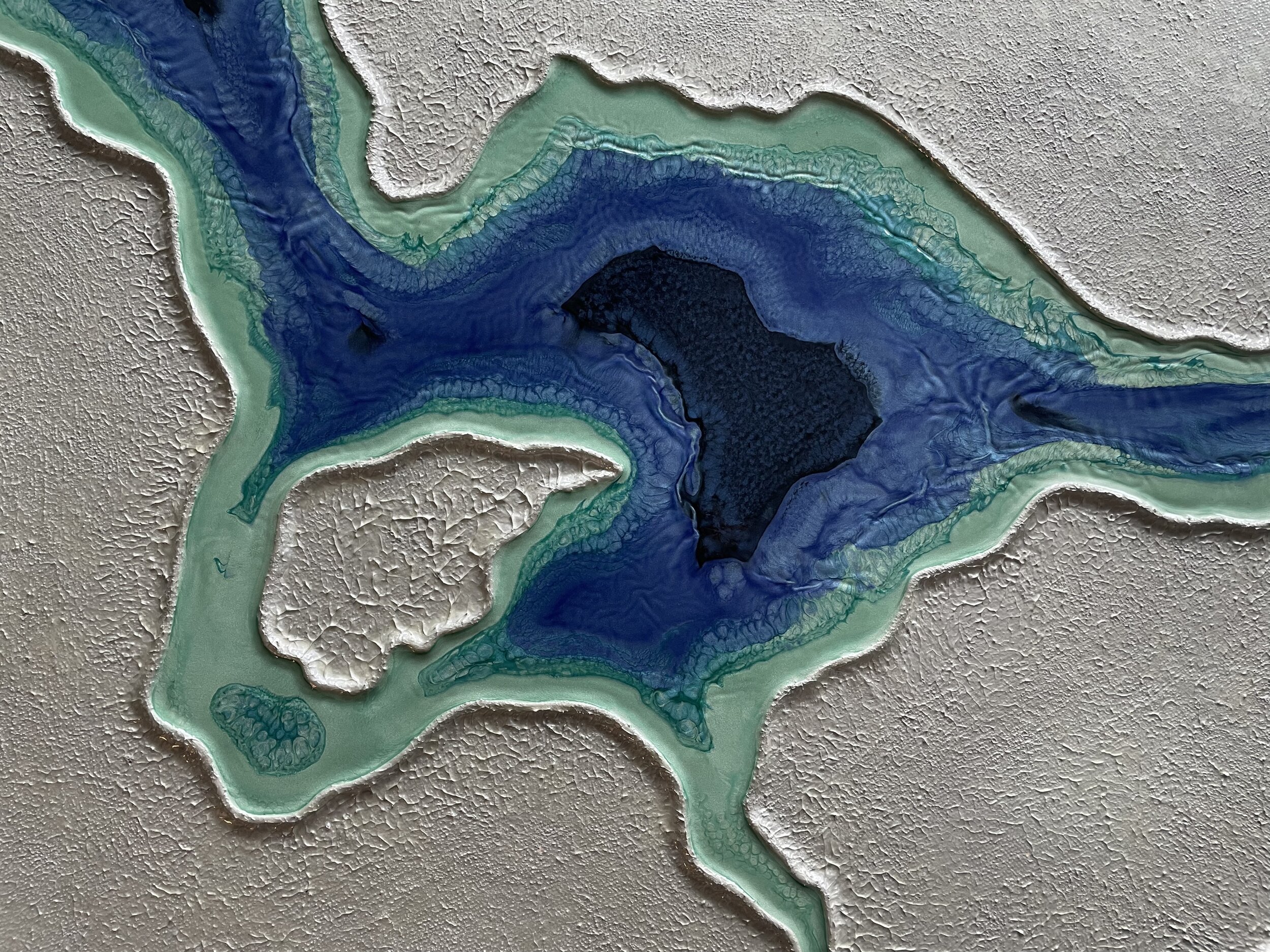 infused sapphire (close-up) 48”x30” SOLD